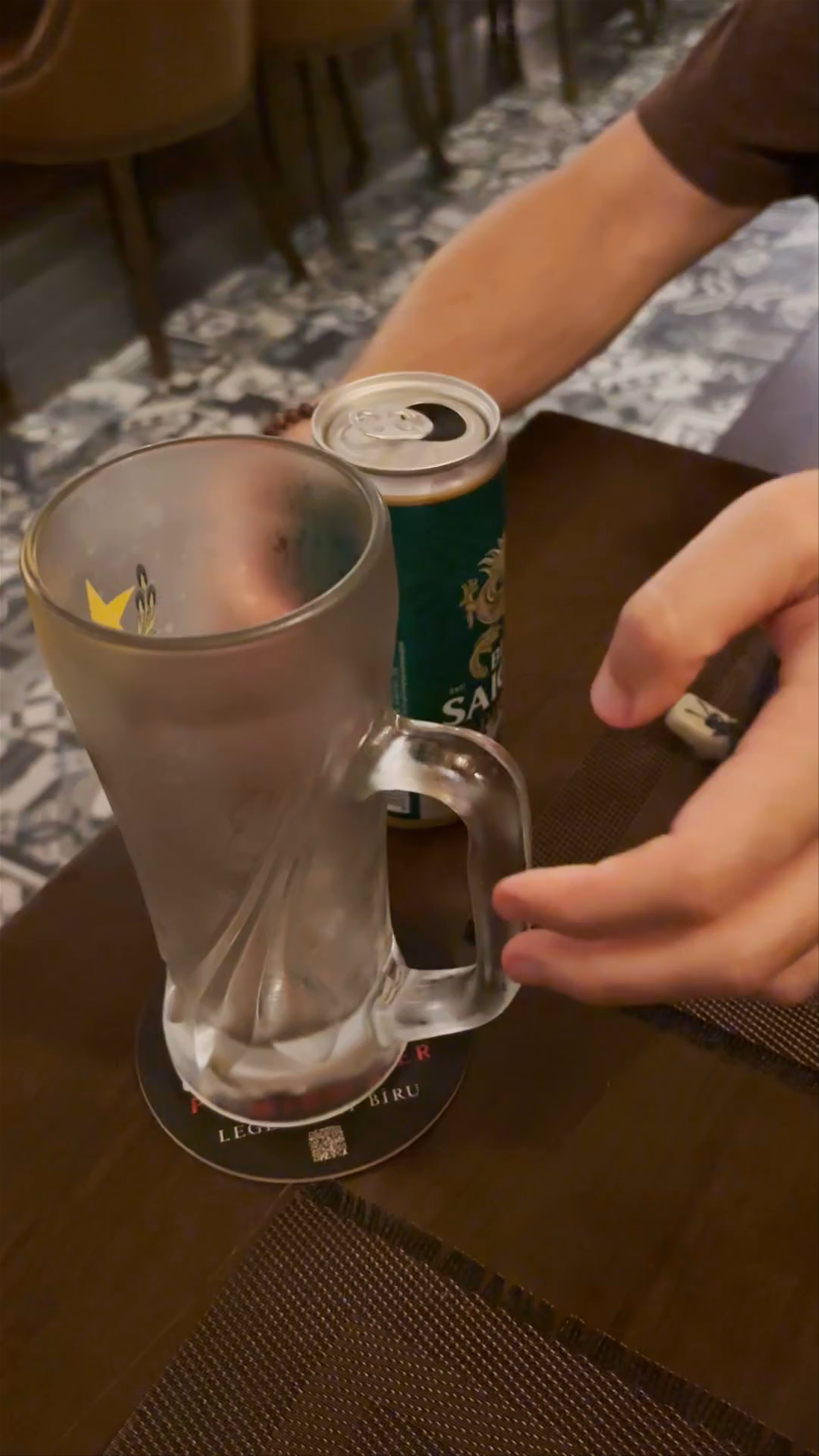 Chilling with Bia Saigon Special Beer at Vị Quê Kitchen, Ho Chi Minh City