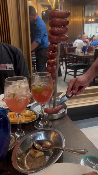 Texas de Brazil - Grand Rapids - Trying the Brazilian sausage - Brazilian Near Me - Grand Rapids, Michigan