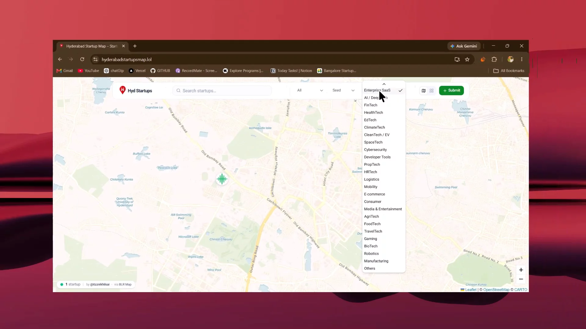 Hyderabad Startup Map – Startups, Founders image 1