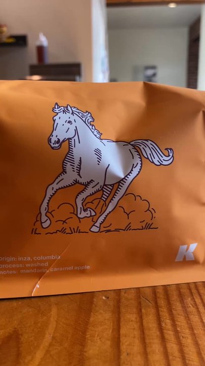 Kalesa Coffee - Horse logo on coffee bag - Coffee & Tea Near Me - Portland, Oregon