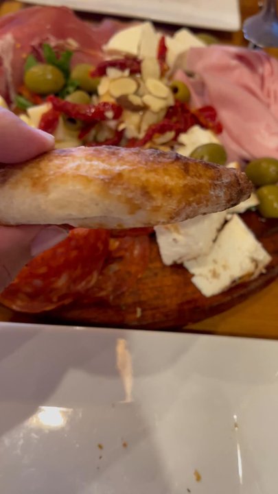 Elio Pizza On Fire - Great focaccia with salumi mix - Pizza Near Me - Addison, Illinois