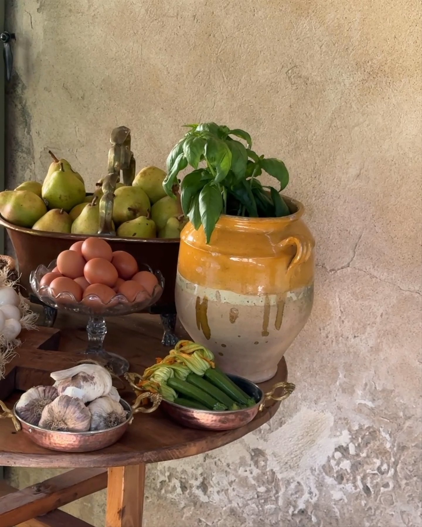 Ochre Drip Confit Pot