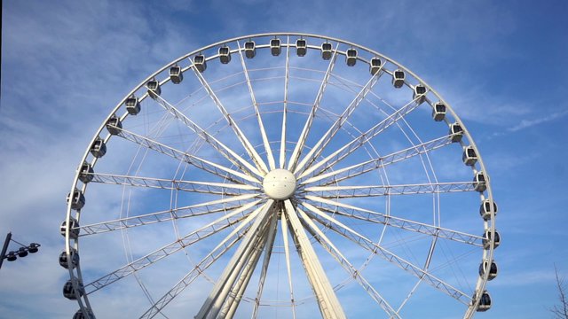 Ferris Wheel and the blue sky 
