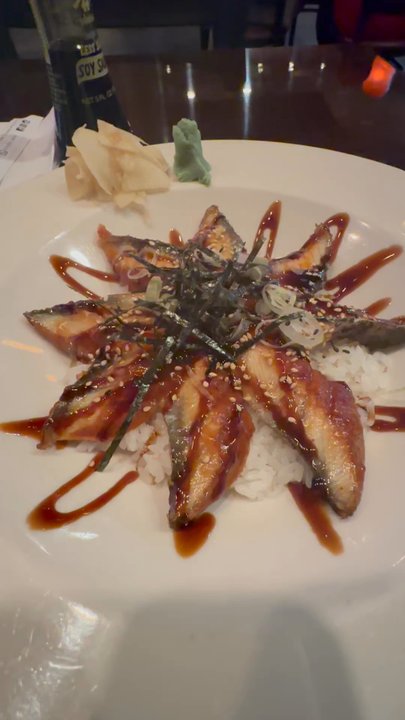 Mizu Sushi Bar - Unagi bowl had nice presentation. Lacked enough rice to balance Unagi.  Should have just had regular order of unagi. - Sushi Bars Near Me - Saint Louis, Missouri