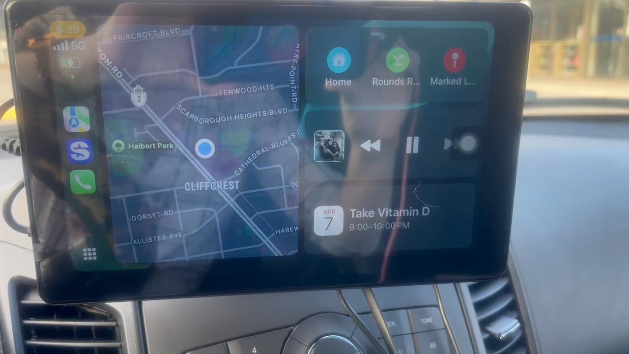 Auto-Links - Pick of the screen before I pulled out (sorry for the glare) - Car Stereo Installation Near Me - Scarborough, Ontario