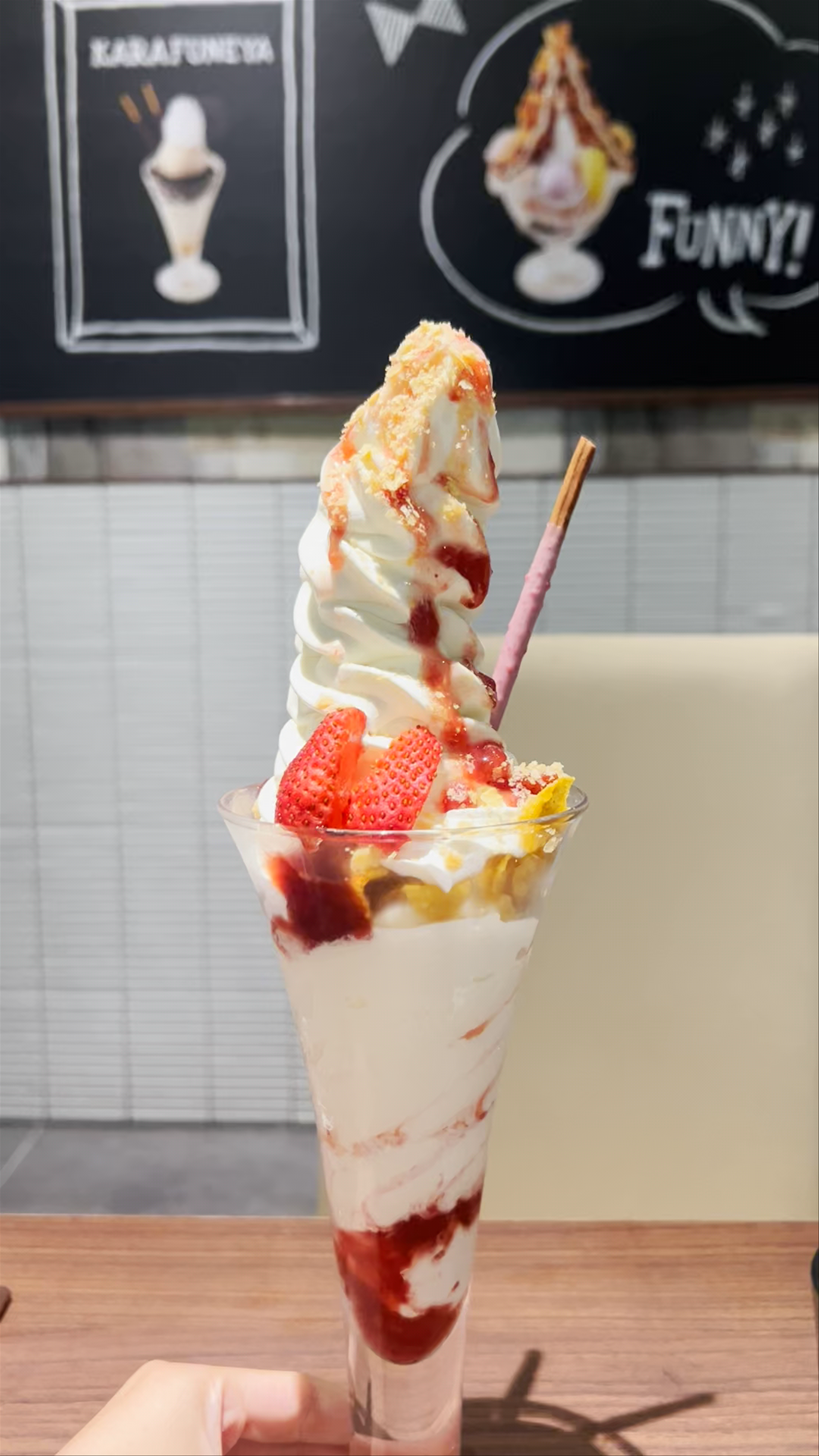 Karafuneya Coffee: Indulgent Strawberry Parfait Experience in Kyoto