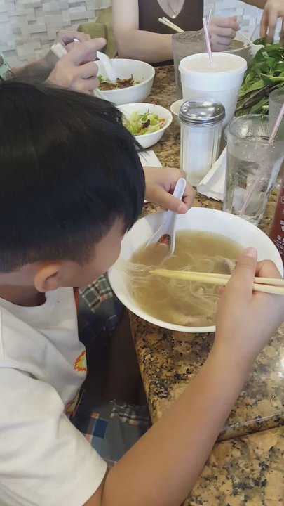 Pho Dung - Little cousins first time! - Vietnamese Near Me - Houston, Texas