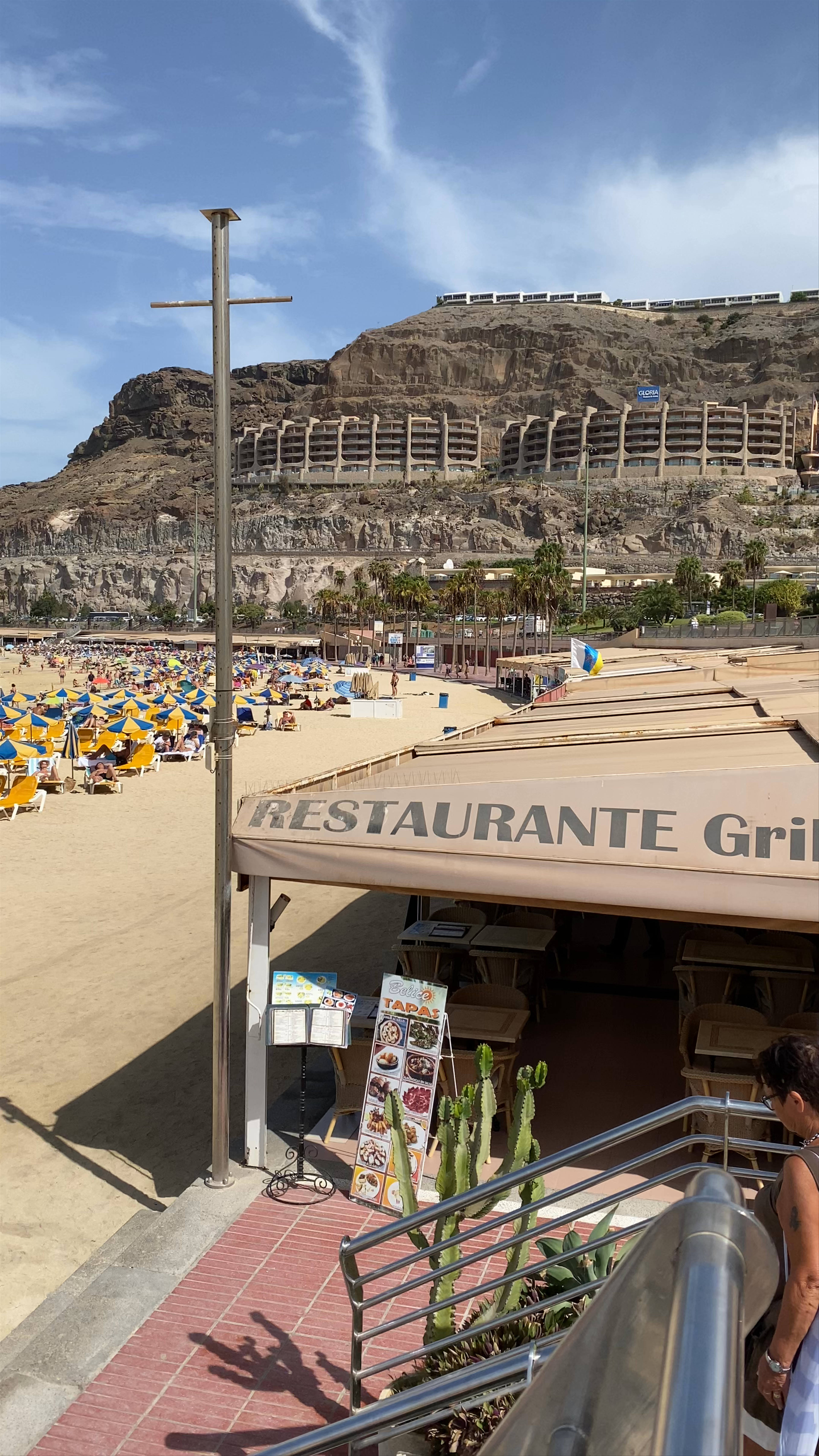 Sunny Day at Playa de Amadores Beach, Mogán, Spain