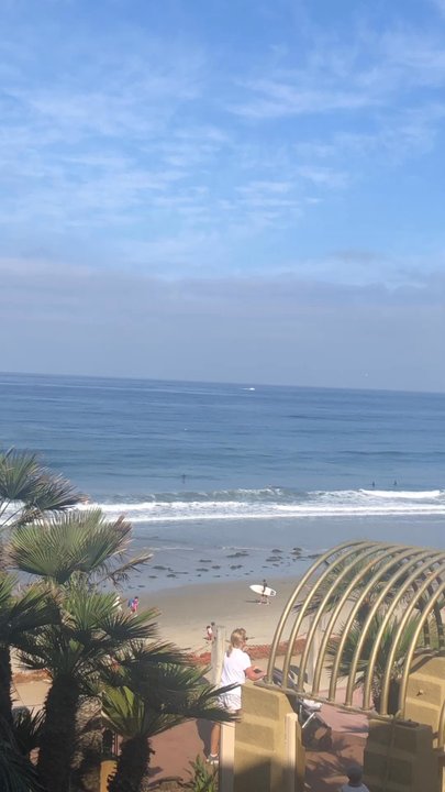Pacific Terrace Hotel - Such a relaxing view from our balcony. - San Diego, CA