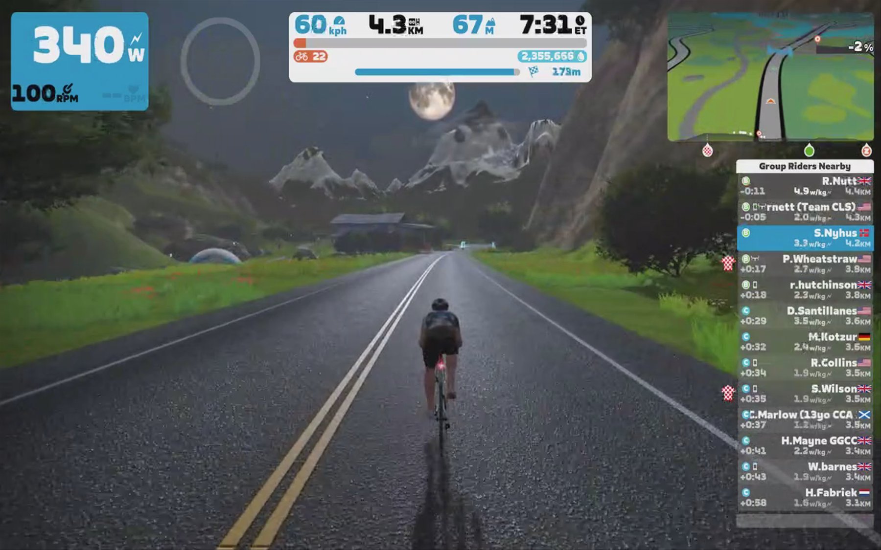 Zwift - Race: Zwift Hill Climb Racing Club - Hilly KQOM Forwards (B) on Hilly Route in Watopia