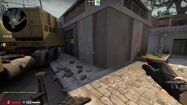 Entry Fragging on Overpass A-site