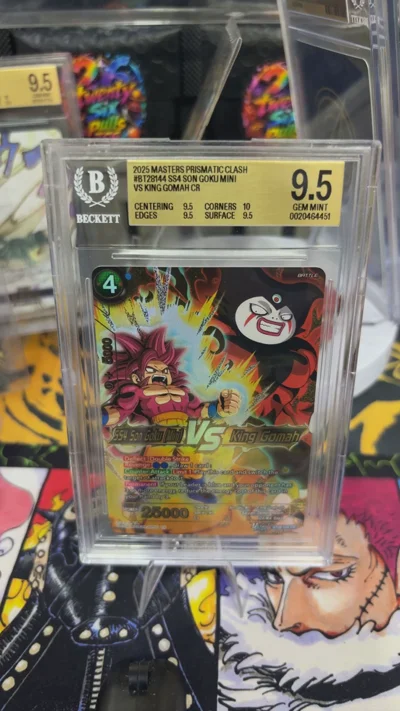 Bandai SS4 Son Goku (Mini) vs King Gomah #BT28144 [2025 Masters Prismatic Clash] BGS 9.5 - Dragon Ball