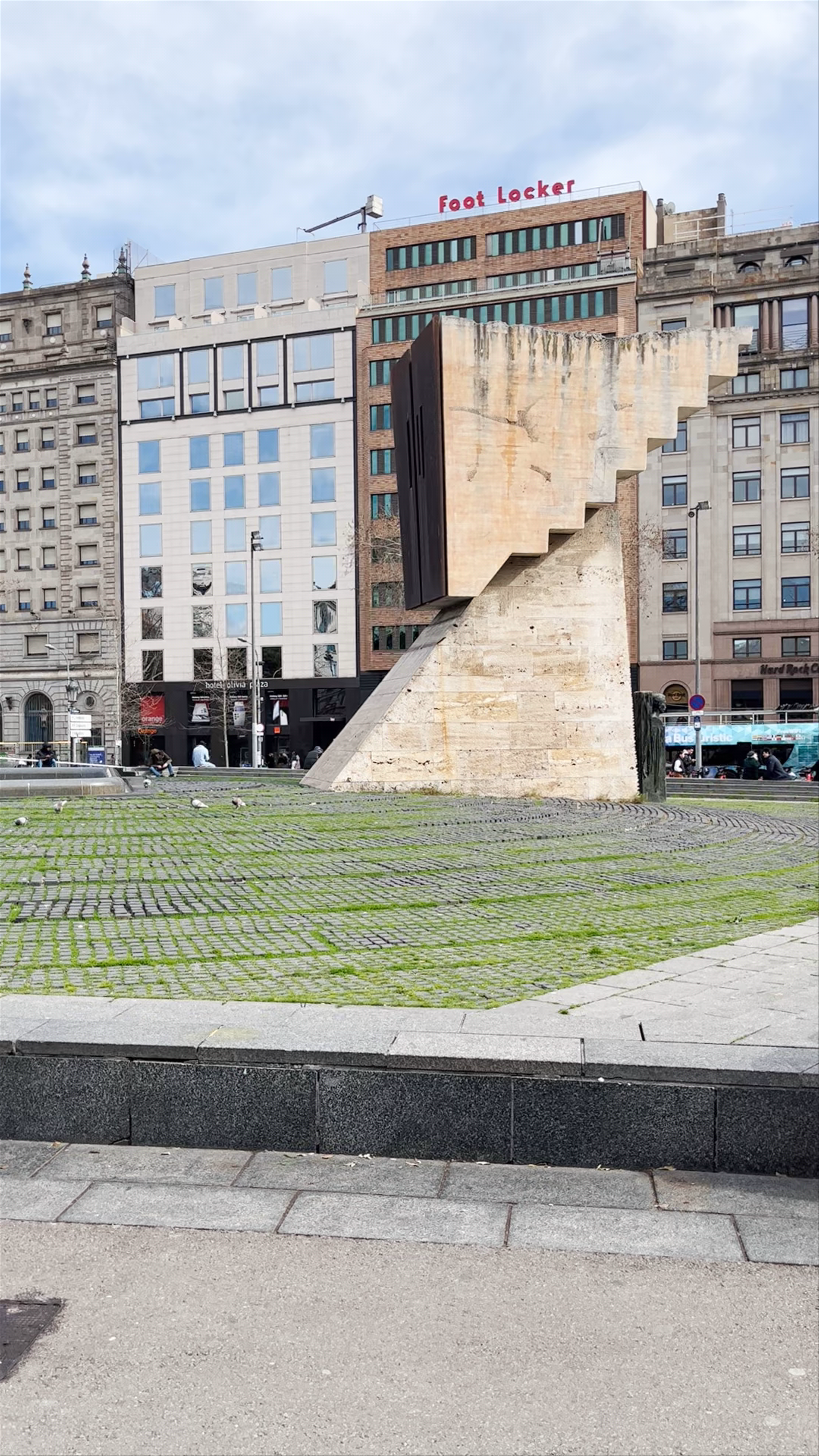 Vibrant Urban Life at Plaza Catalunya, Barcelona