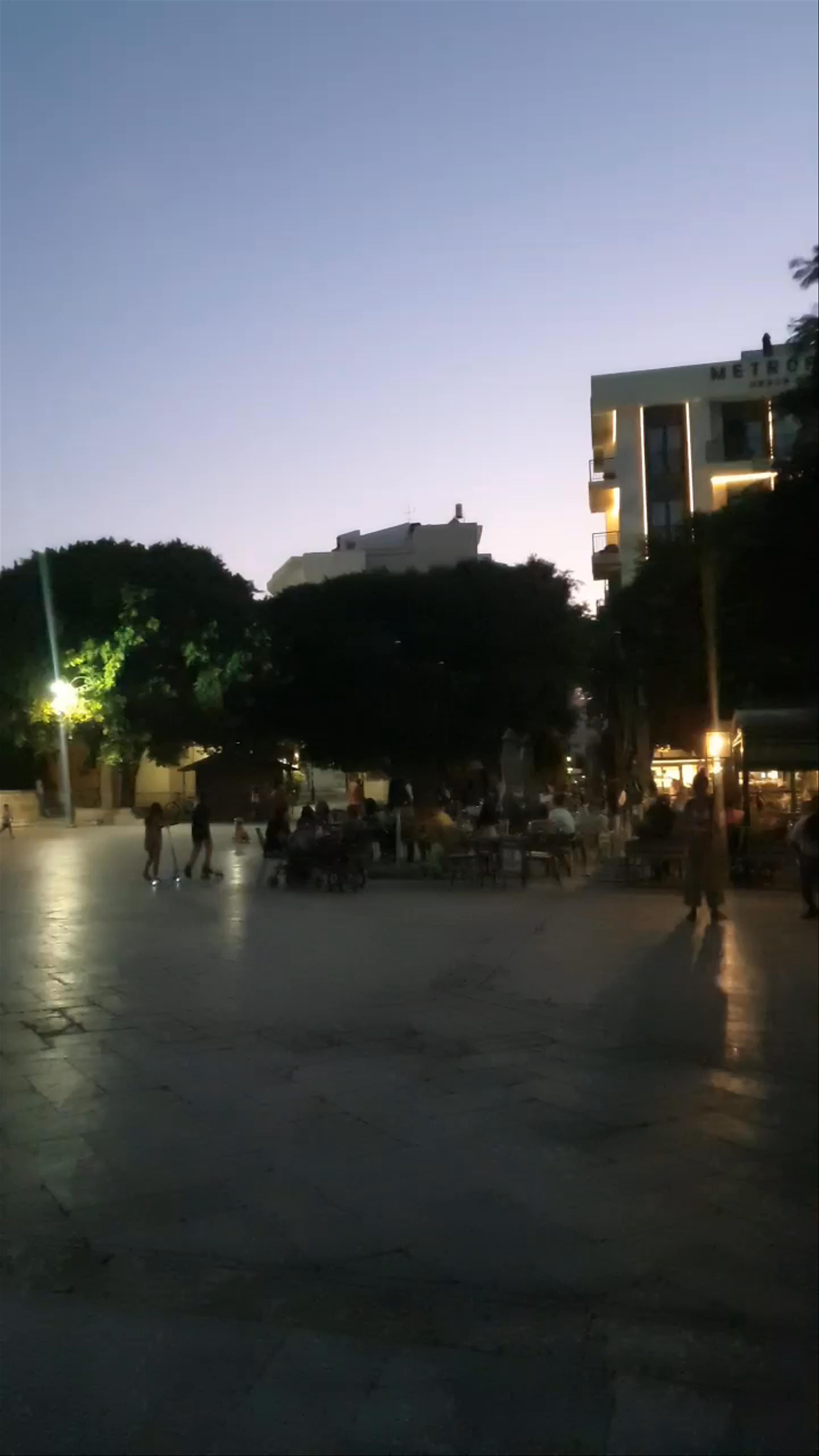 Evening Ambiance at Church of Agios Minas, Heraklion, Greece