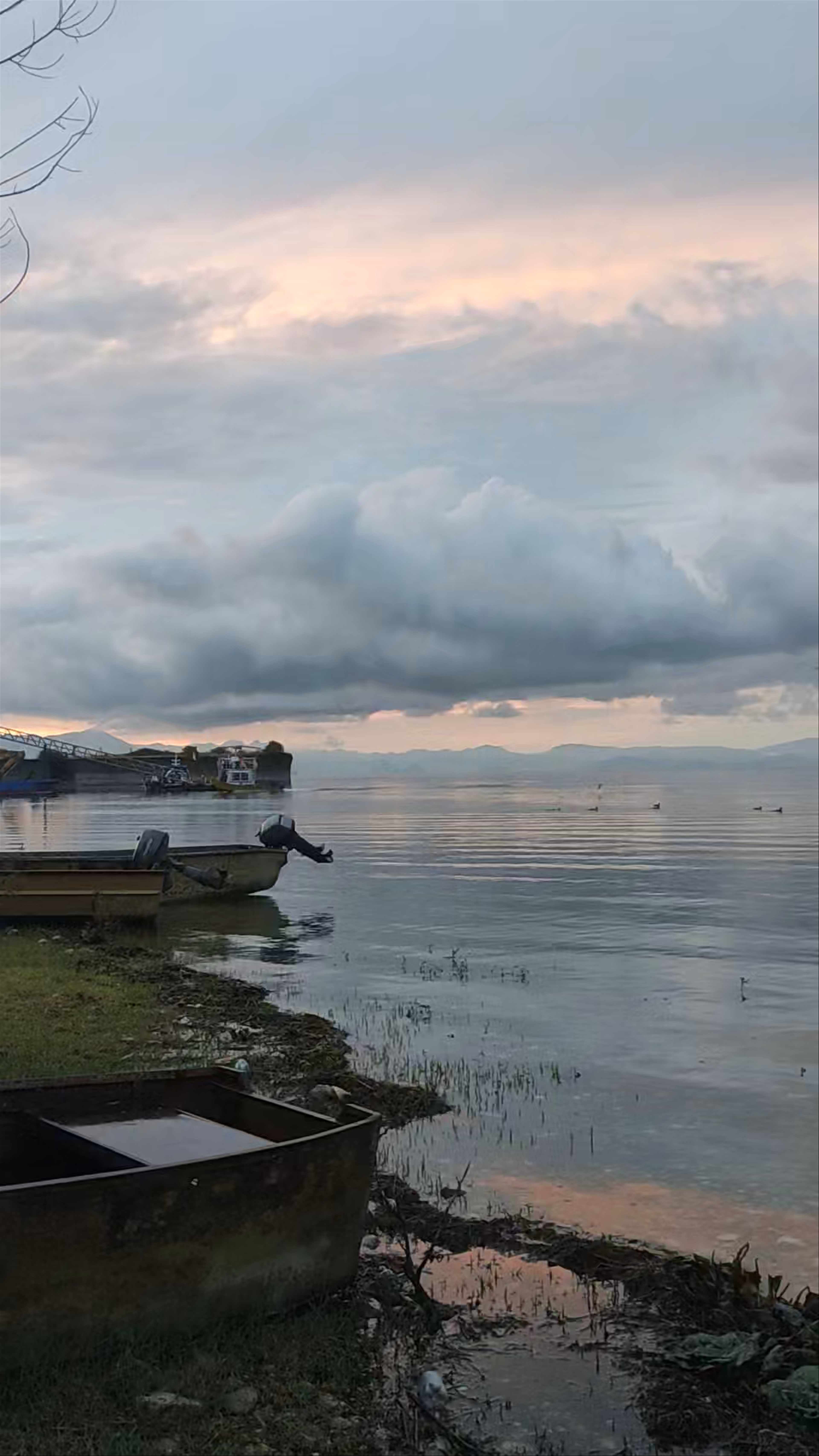 Serene Sunset at Lake Shkoder, Albania