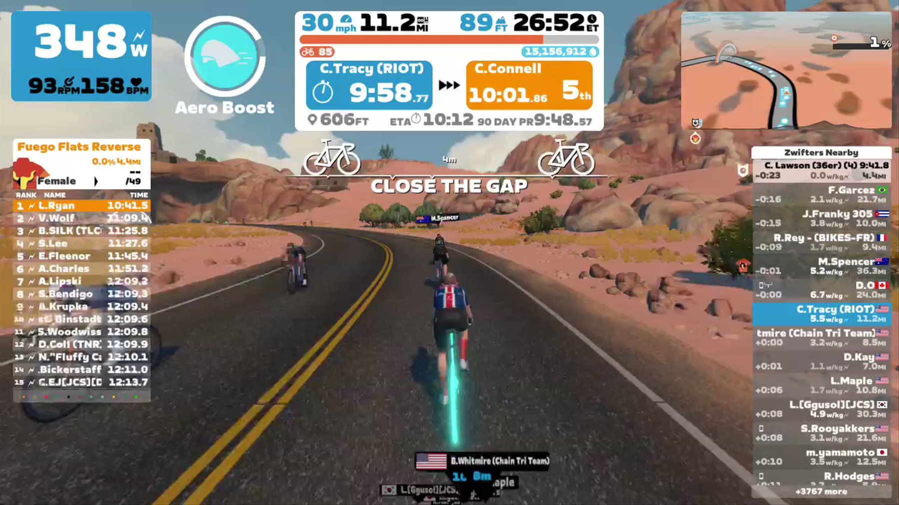 Zwift - Pacer Group Ride: Tempus Fugit in Watopia with Coco