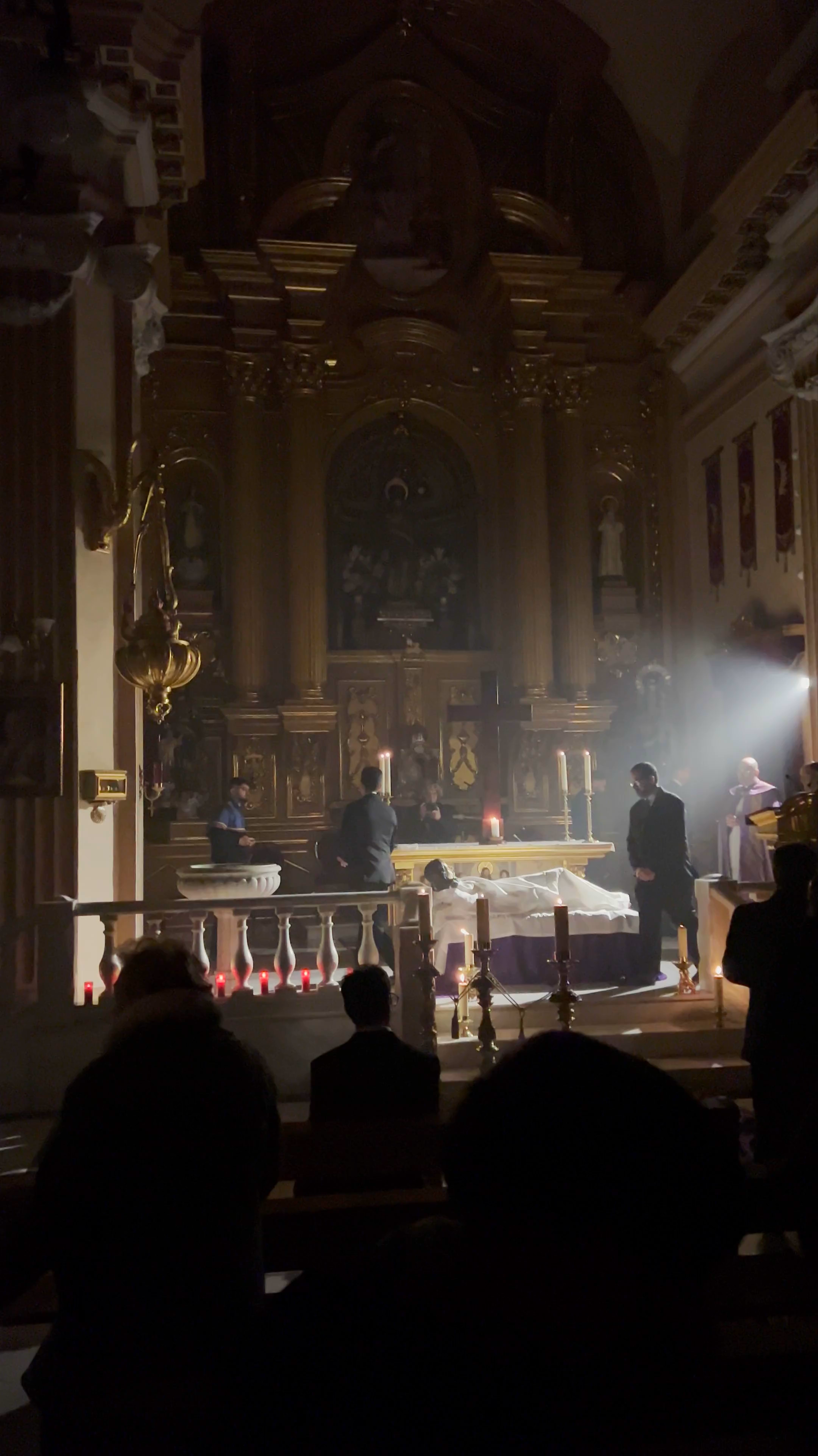 Sacred Ritual at Parroquia San Juan Bautista in Archena, Spain
