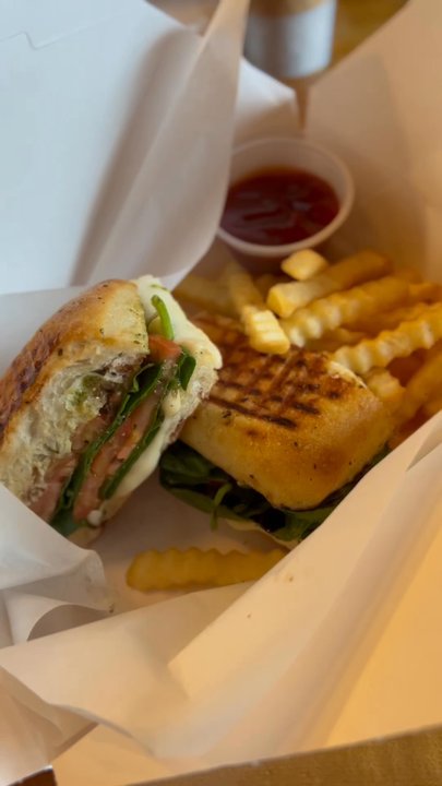 South Falls Cafe - This Panini was amazing - Cafes Near Me - Sublimity, Oregon