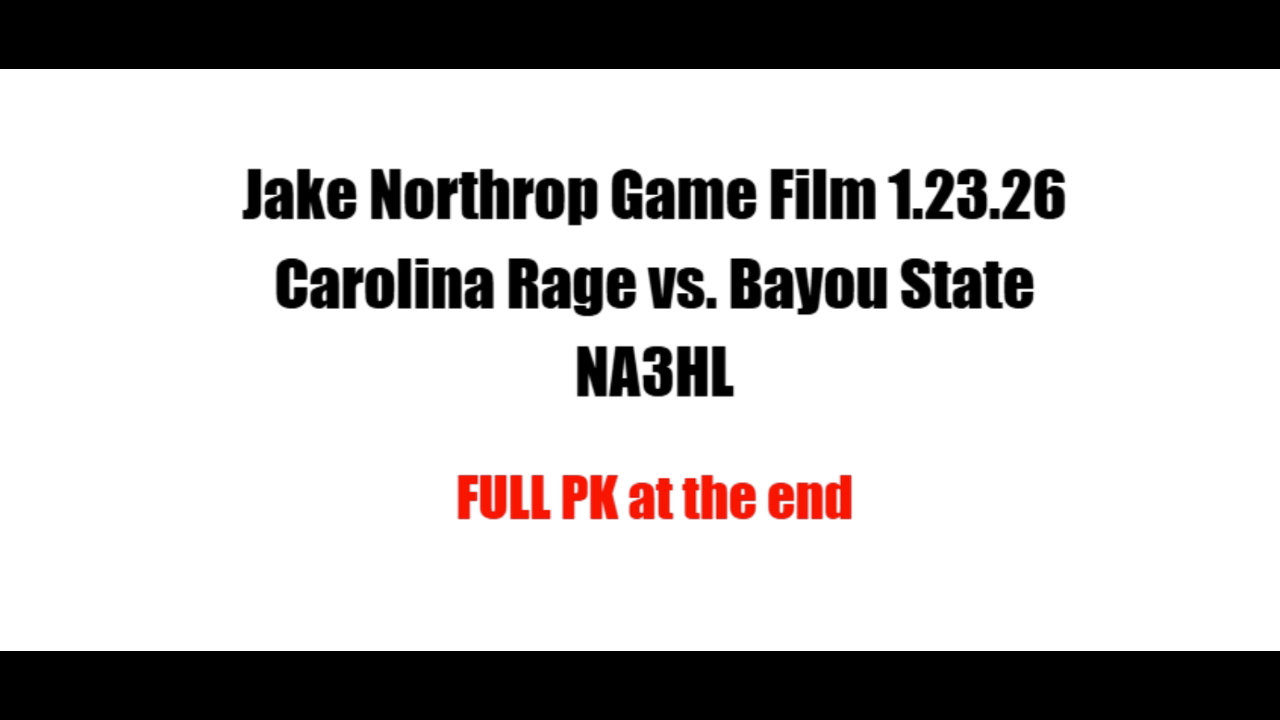 Jake Northrop Game Film 1.23.26