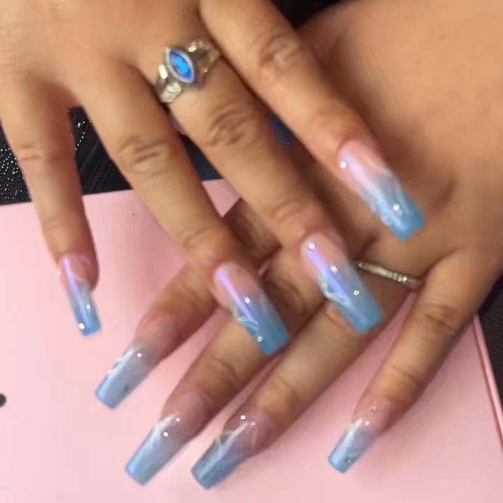 Mermaid Nails - see the chrome/iridescent finish - Nail Salons Near Me - Marina, California