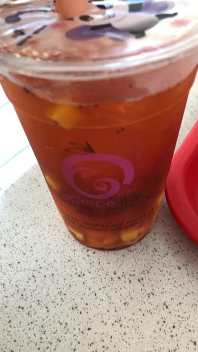 Crepe & Tea Bar - Strawberry mango green tea - New American Near Me - Newark, California