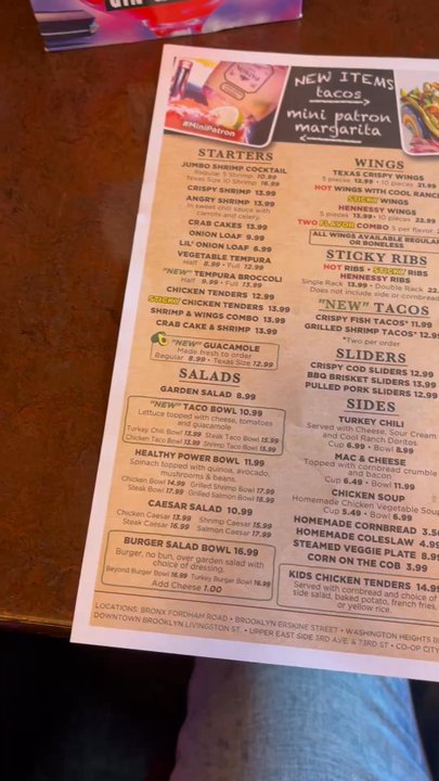 Dallas BBQ - Menu - Barbeque Near Me - New York, New York