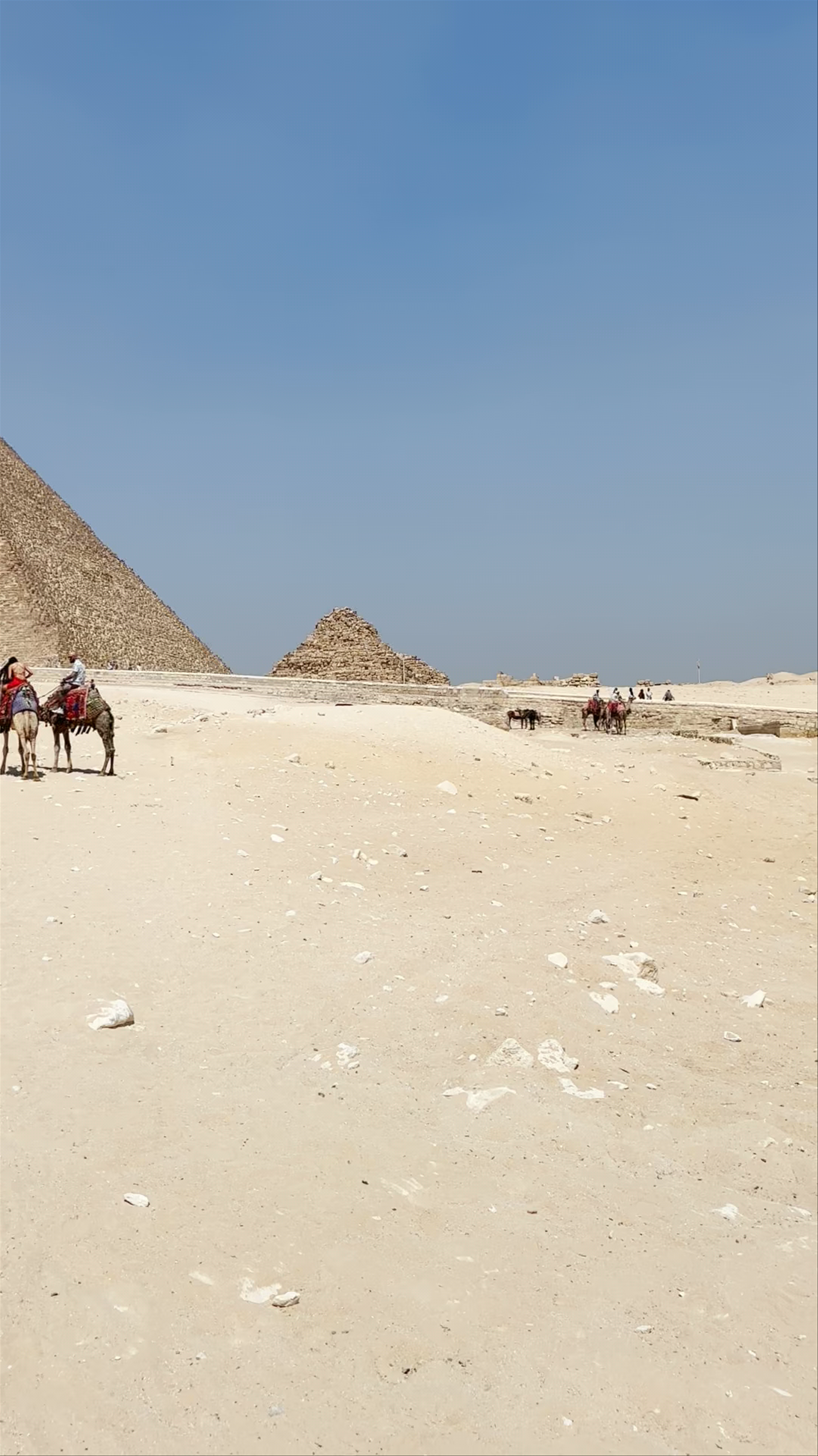 Exploring the Pyramid of Khafre in Al Haram, Egypt