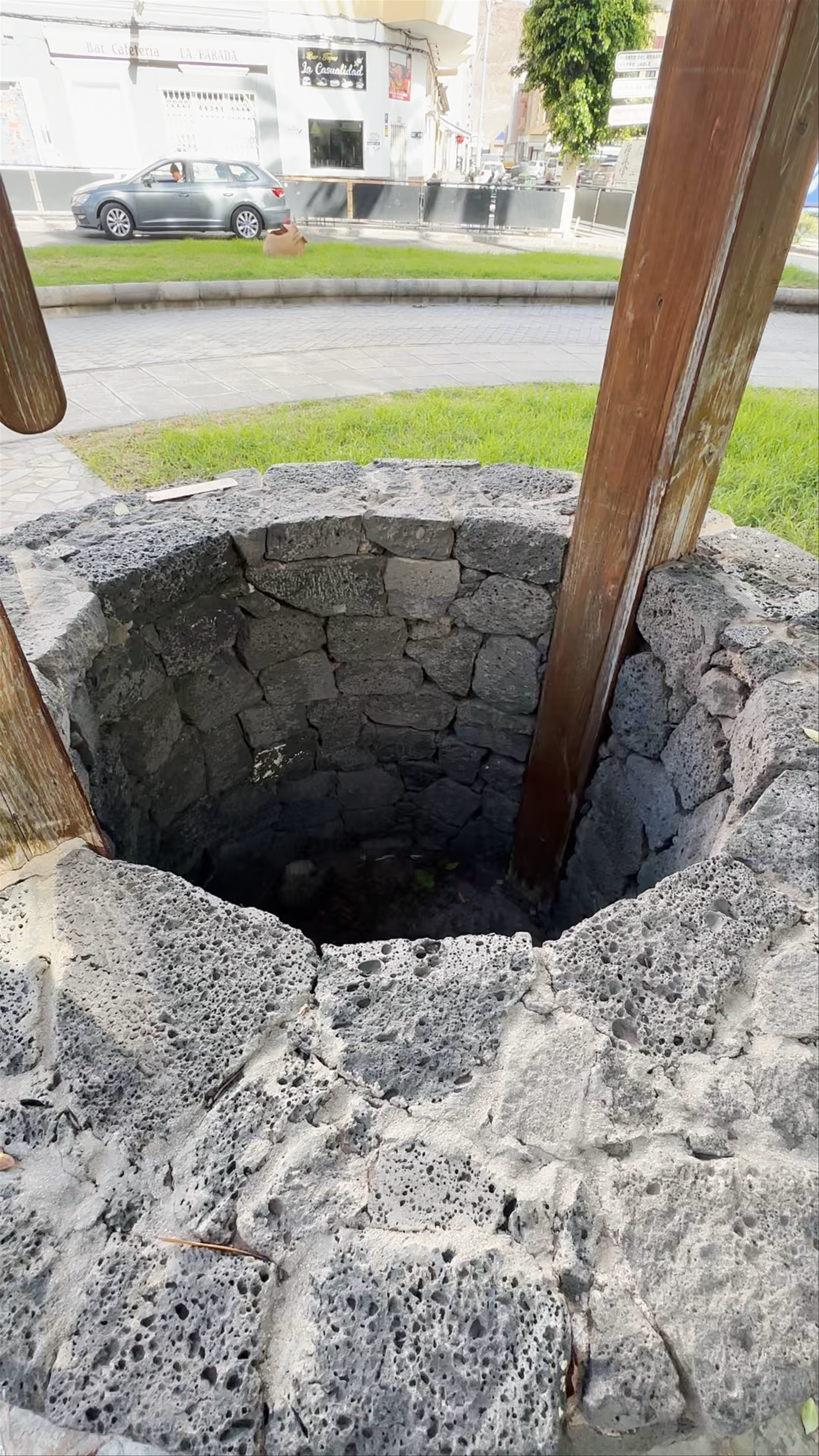 Historic Stone Well at Plaza Alcalde Francisco De León García, Gran Tarajal
