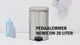 brabantia Newicon 114106 Pedaalemmer (groot) 20 l Staal (Ø x h) 290 mm x 467 mm Zwart Met voetpedaal 1 stuk(s) video - thumbnail