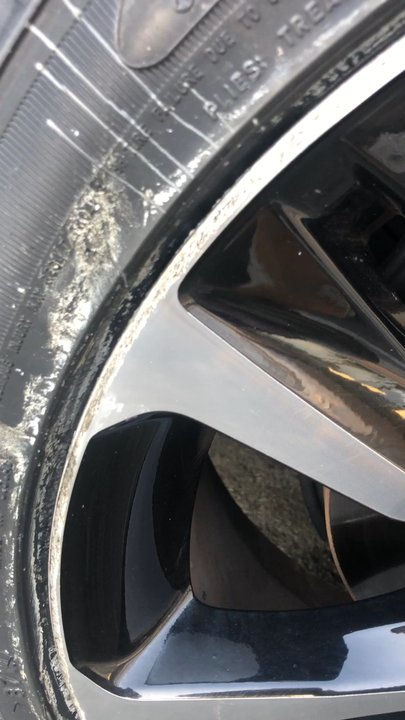AutoNation Toyota - Paid $465 for 2 Goodyear tires and it comes back to having a severely scratched rim. How do they work so damn careless - Auto Repair Near Me - Hayward, California