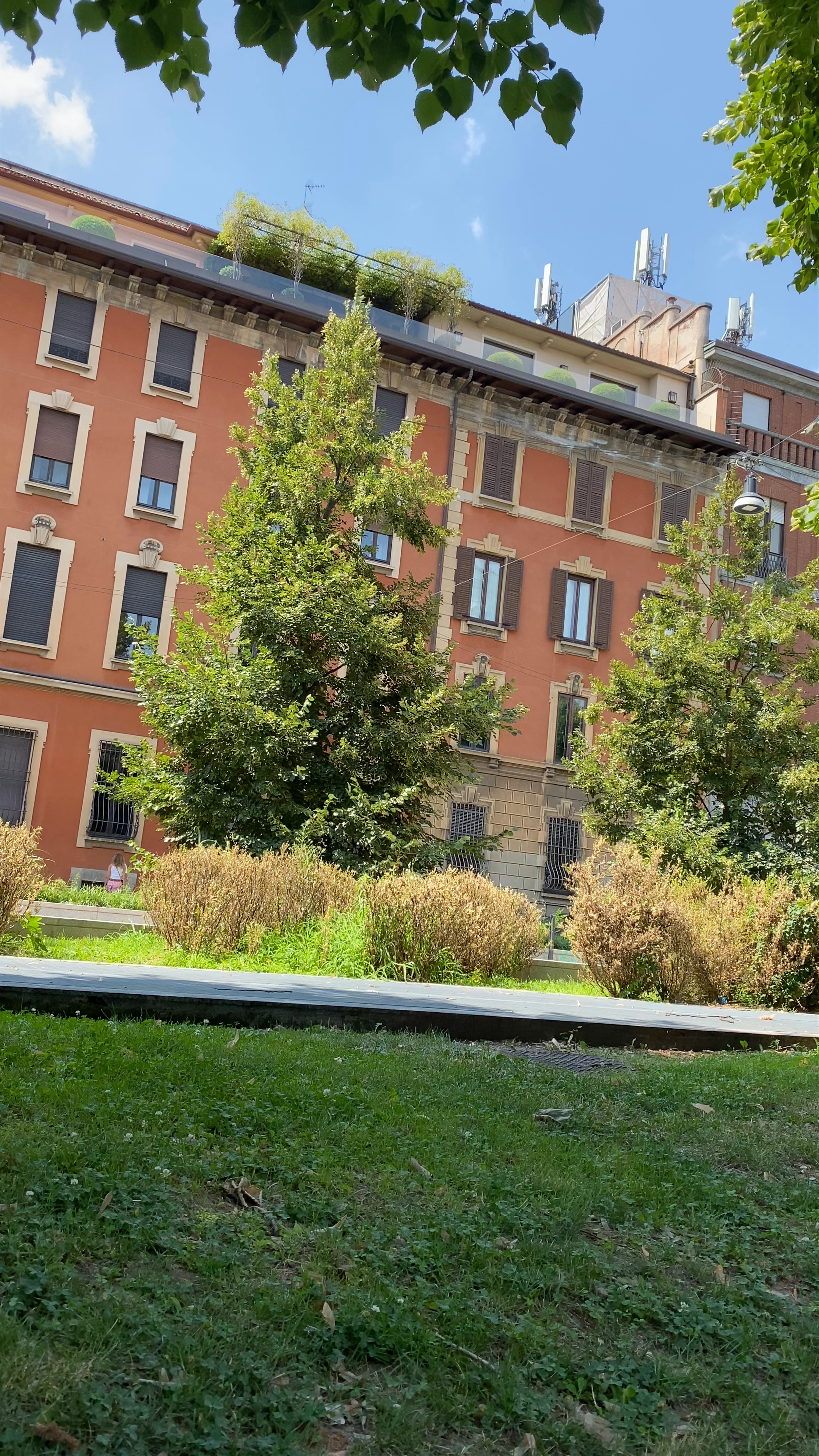 Sunlit Serenity at Piazza Sant'Ambrogio, Milan