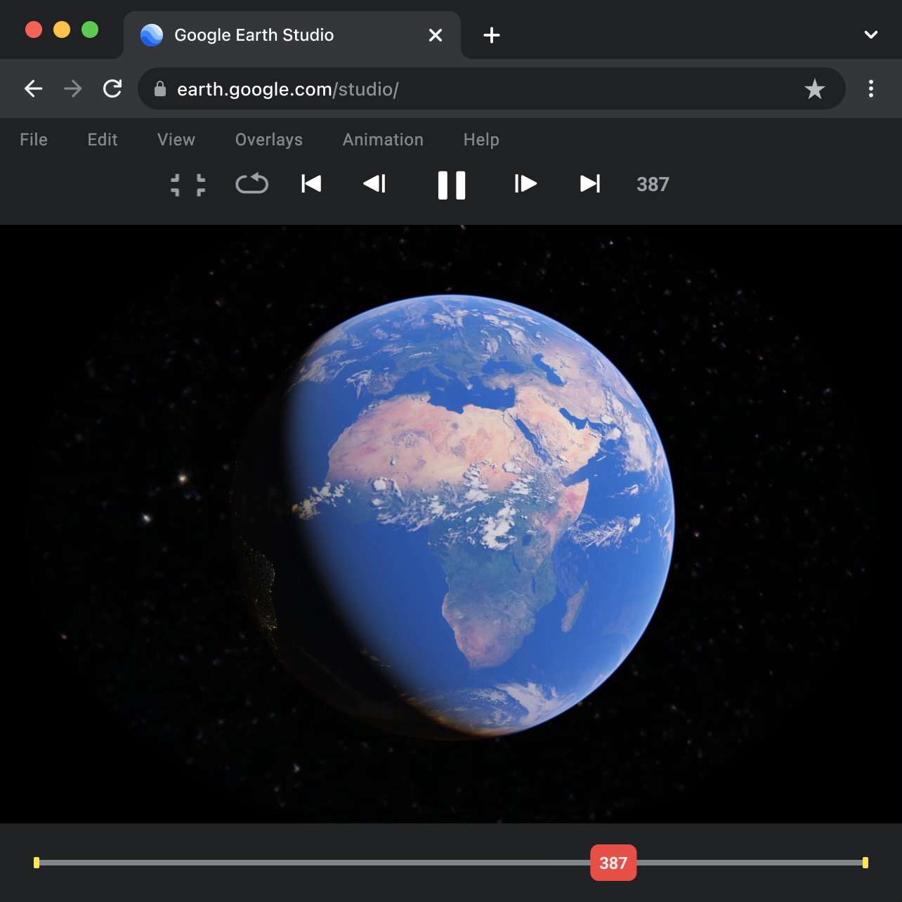 Google Earth Studio — B-Reel