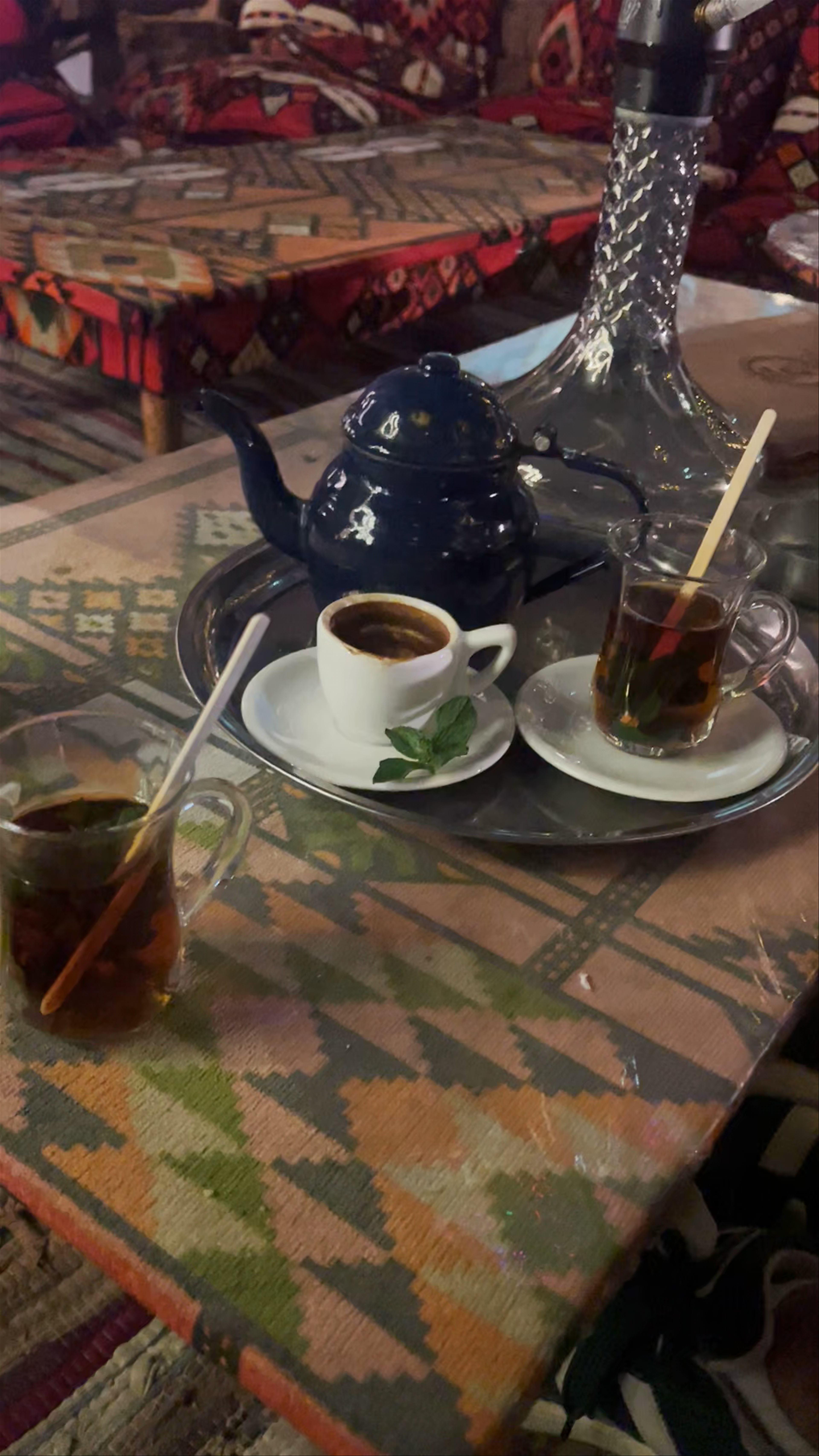 Evening Tea and Hookah Experience at Ms Fathiya in Zamalek, Cairo