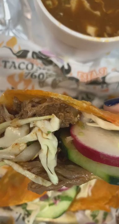 Taco Shop 760 Restaurant - Kesatacos with consommé - Tacos Near Me - Indio, California