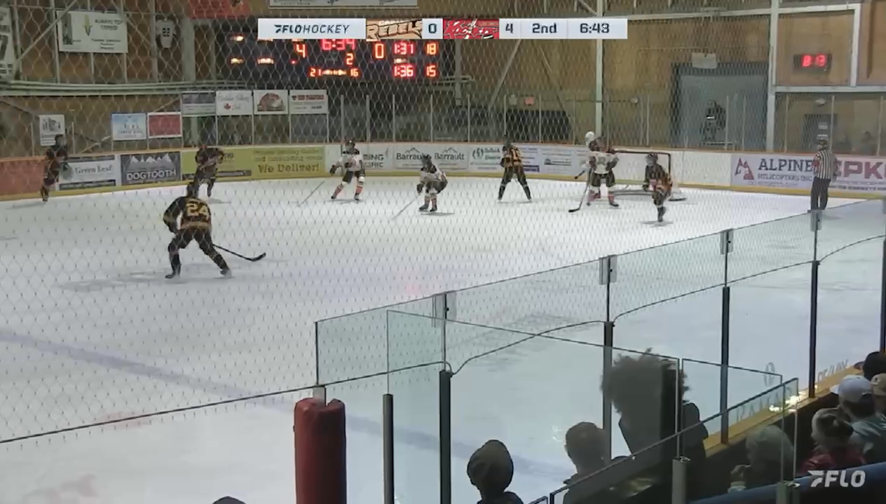 Joshua Gamble's Stellar 5-on-3 PK Defense for Castlegar Rebels