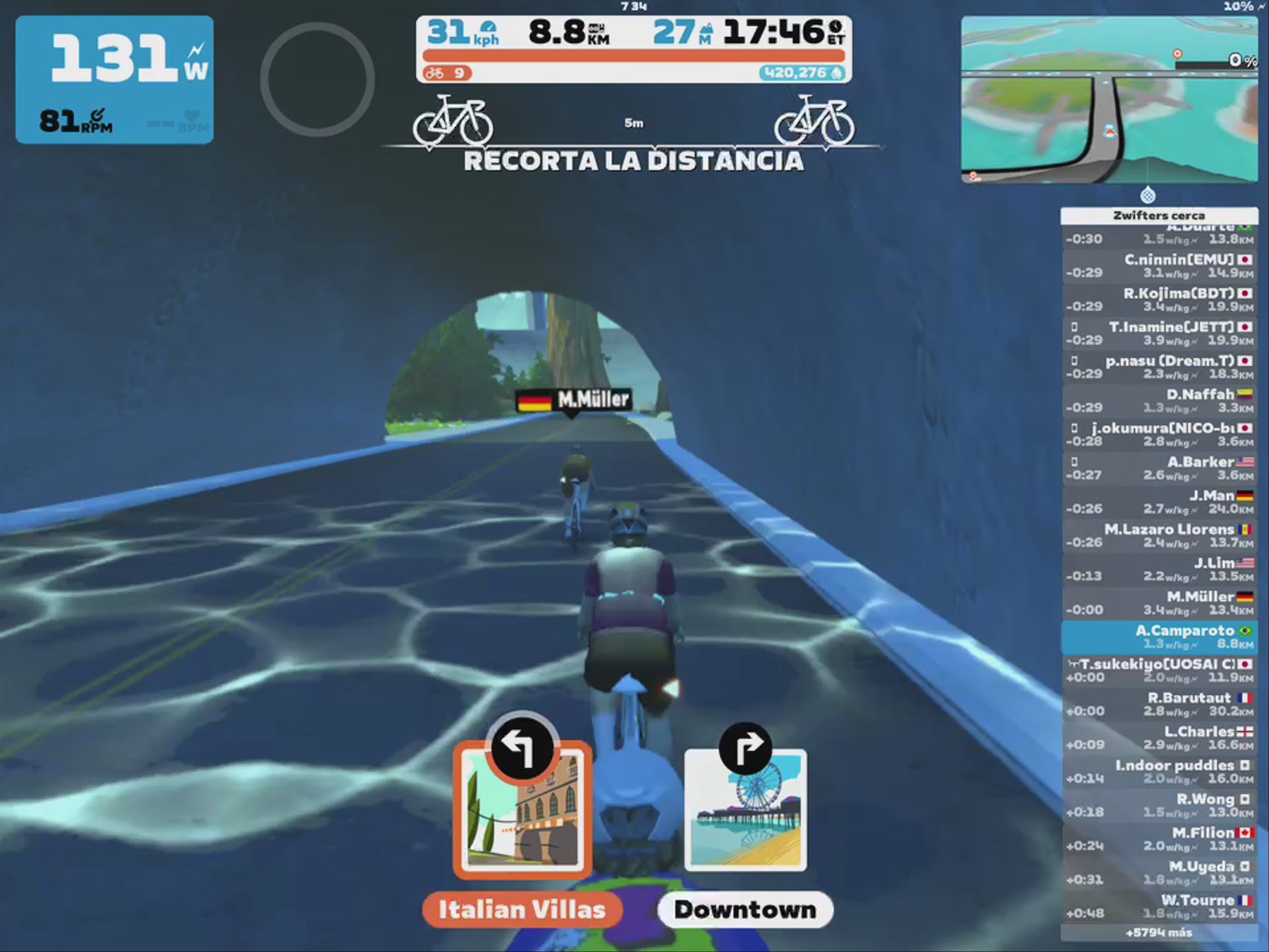 Zwift - Pacer Group Ride: Watopia's Waistband in Watopia with Yumi
