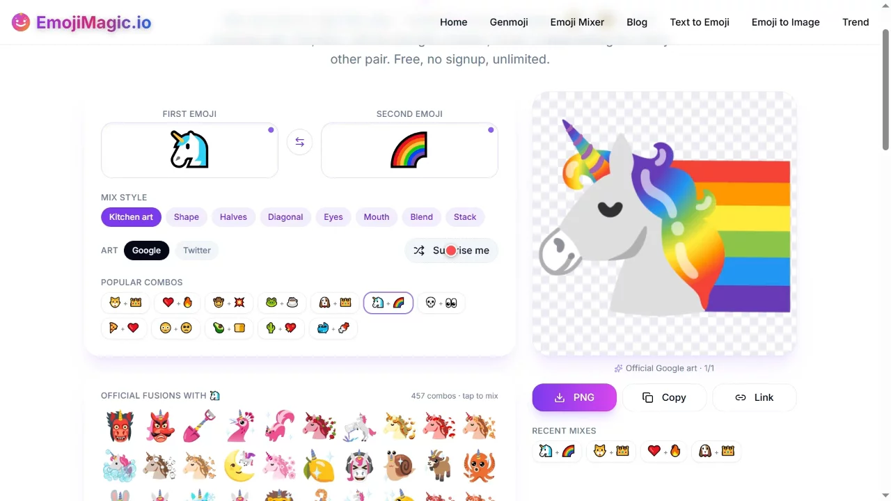 EmojiMagic.io - Beautiful Emoji Database image 1