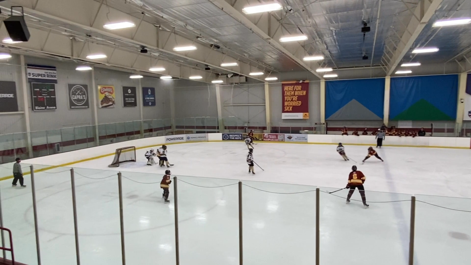 Emelin Downey's 2028 Goalie: 16U Gold vs 19U Maroon Highlights