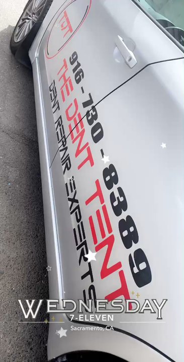 The Dent Tent - Drove hour and a half. Only trust Dave. The best. Very professional. - Mobile Dent Repair Near Me - Sacramento, California