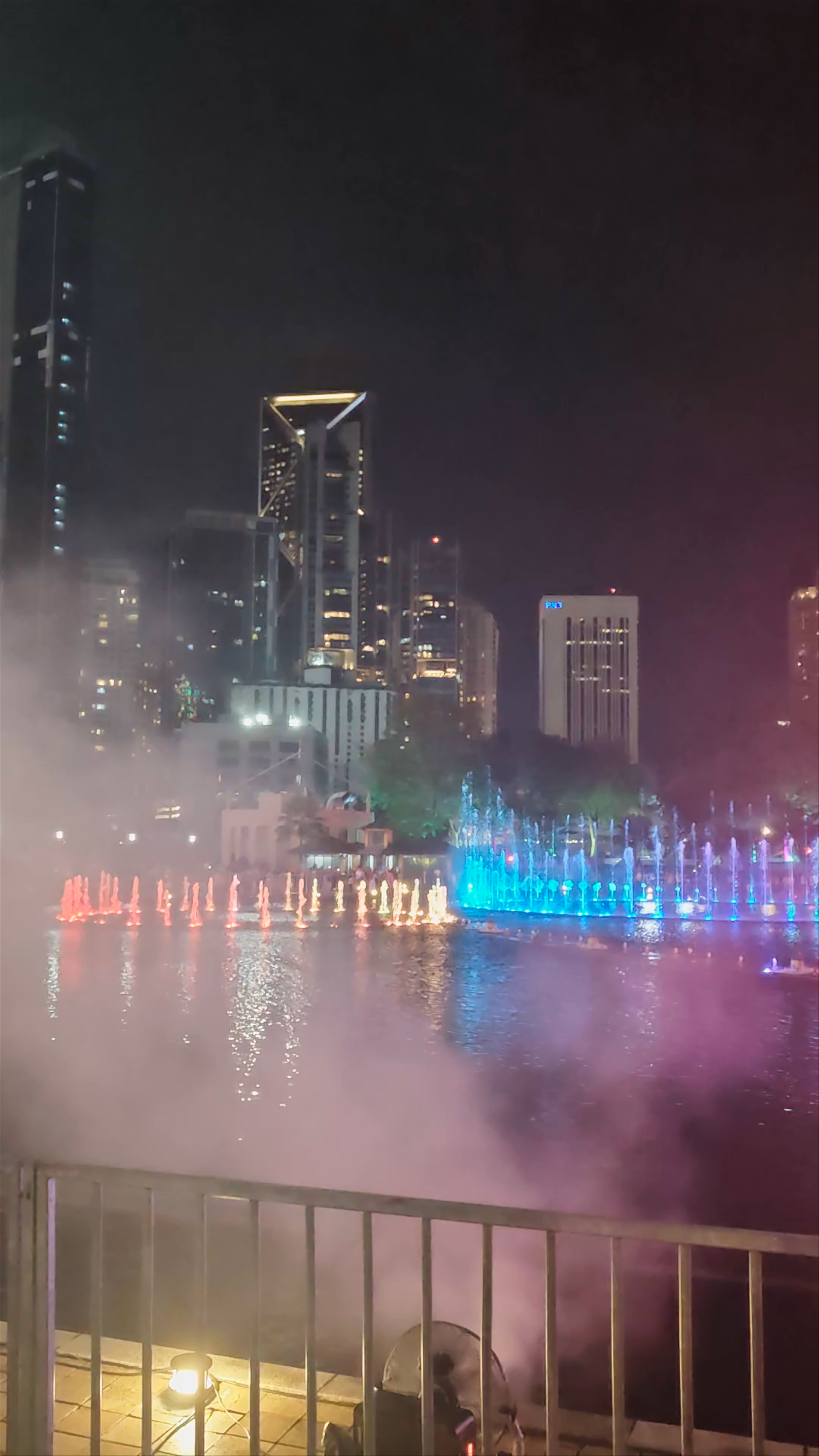 Symphony Lake Water Show at Night, Kuala Lumpur