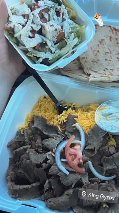King Gyros - Gyro Plate-sub fries for rice - Greek Near Me - Phoenix, Arizona
