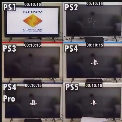 ALL OF THE playstation boot times