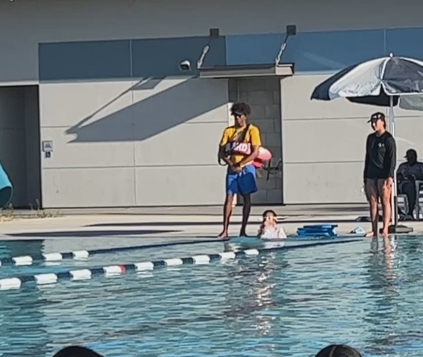 North Natomas Aquatics Complex - My granddaughter at her swimming lesson - Water Parks Near Me - Sacramento, California