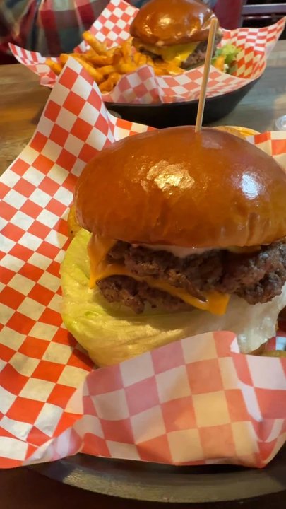 Red Wagon Burger - My juicy burger. It's bigger in person. - Fish & Chips Near Me - Puyallup, Washington