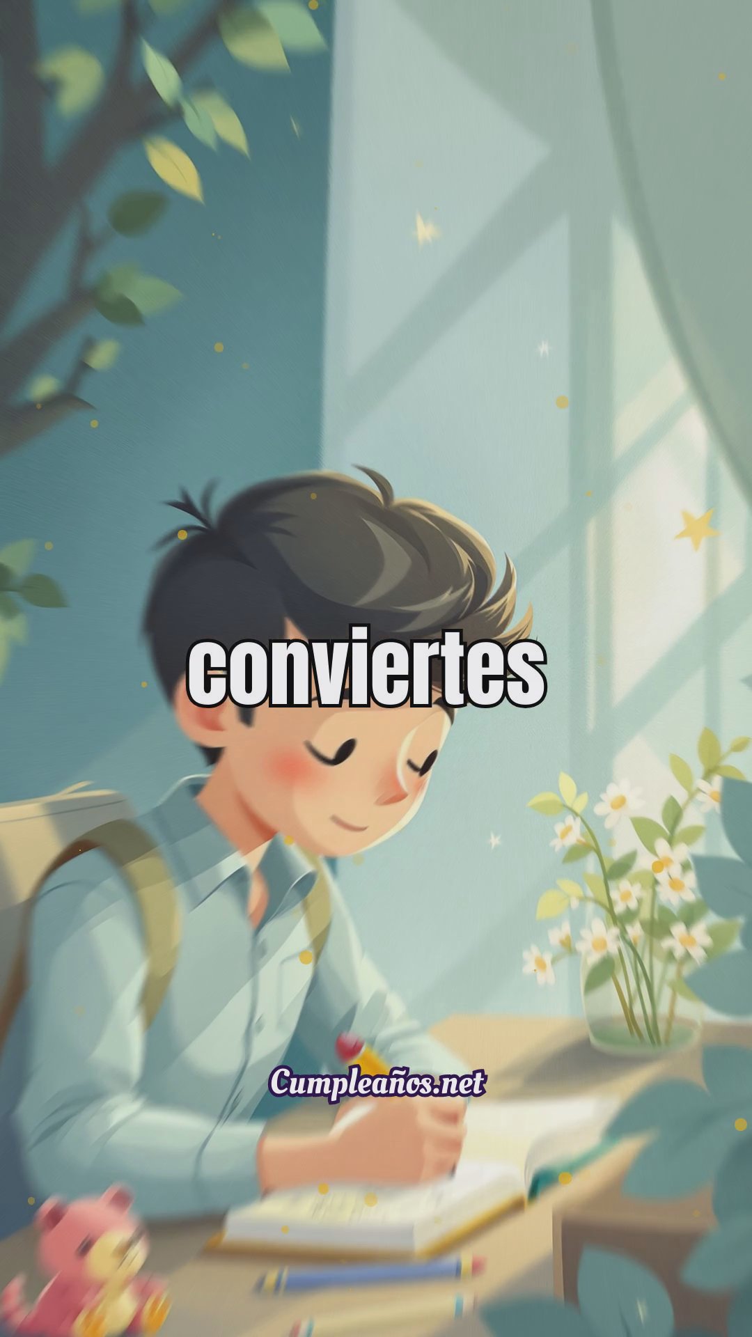 Para mi sobrino que crece demasiado rápido