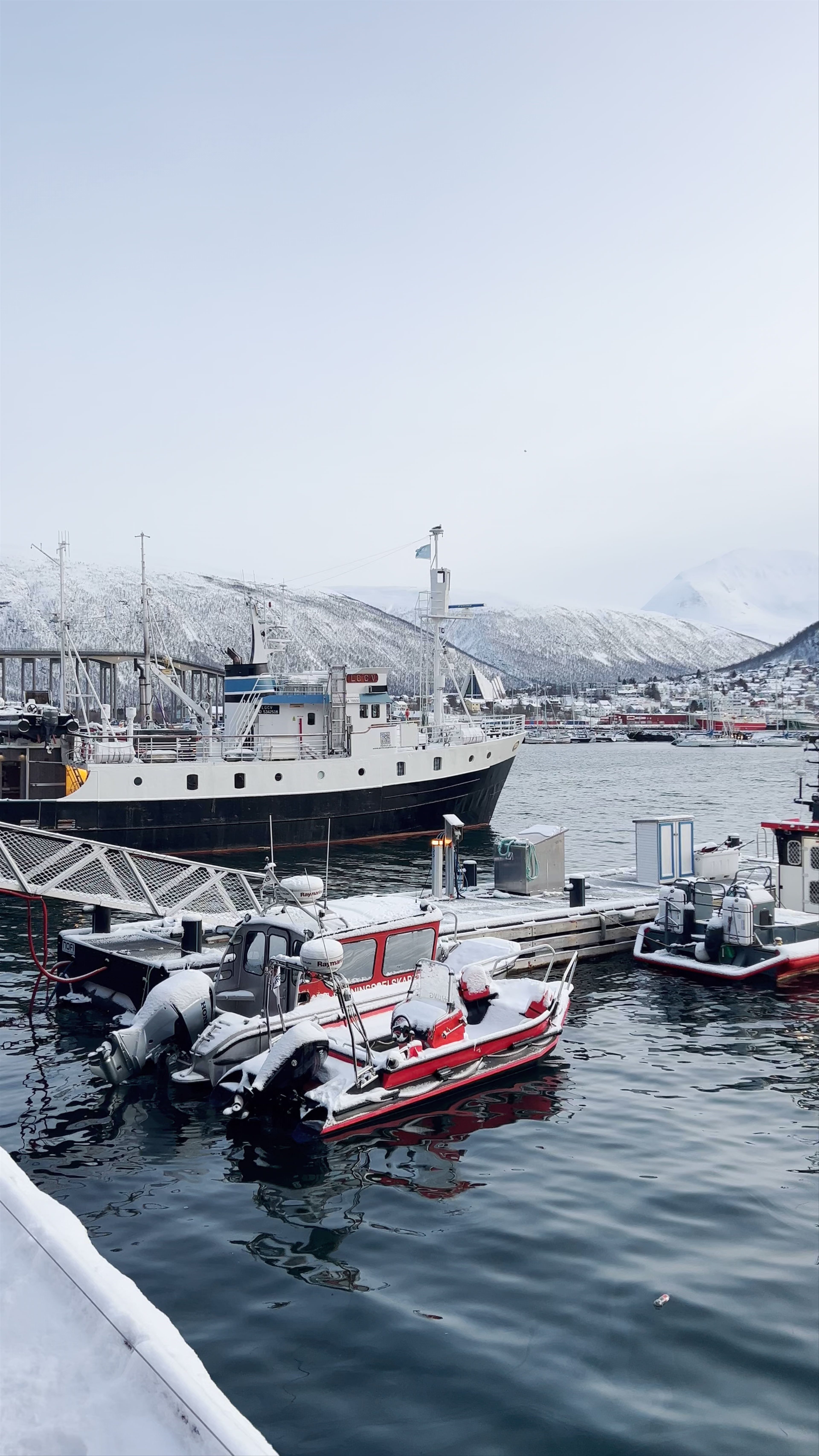 Winter Harbor Serenity at Tromsø Havn, Norway