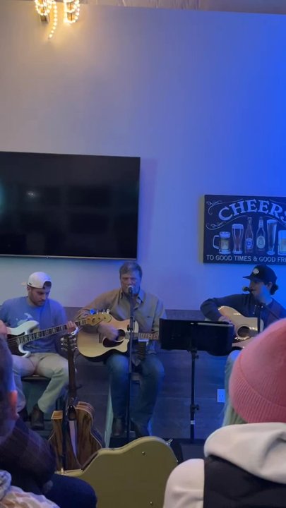 Even Keel Roadhouse - Tony Brady and assistant Chef and son Brandon on the bass - Breweries Near Me - Chelan, Washington