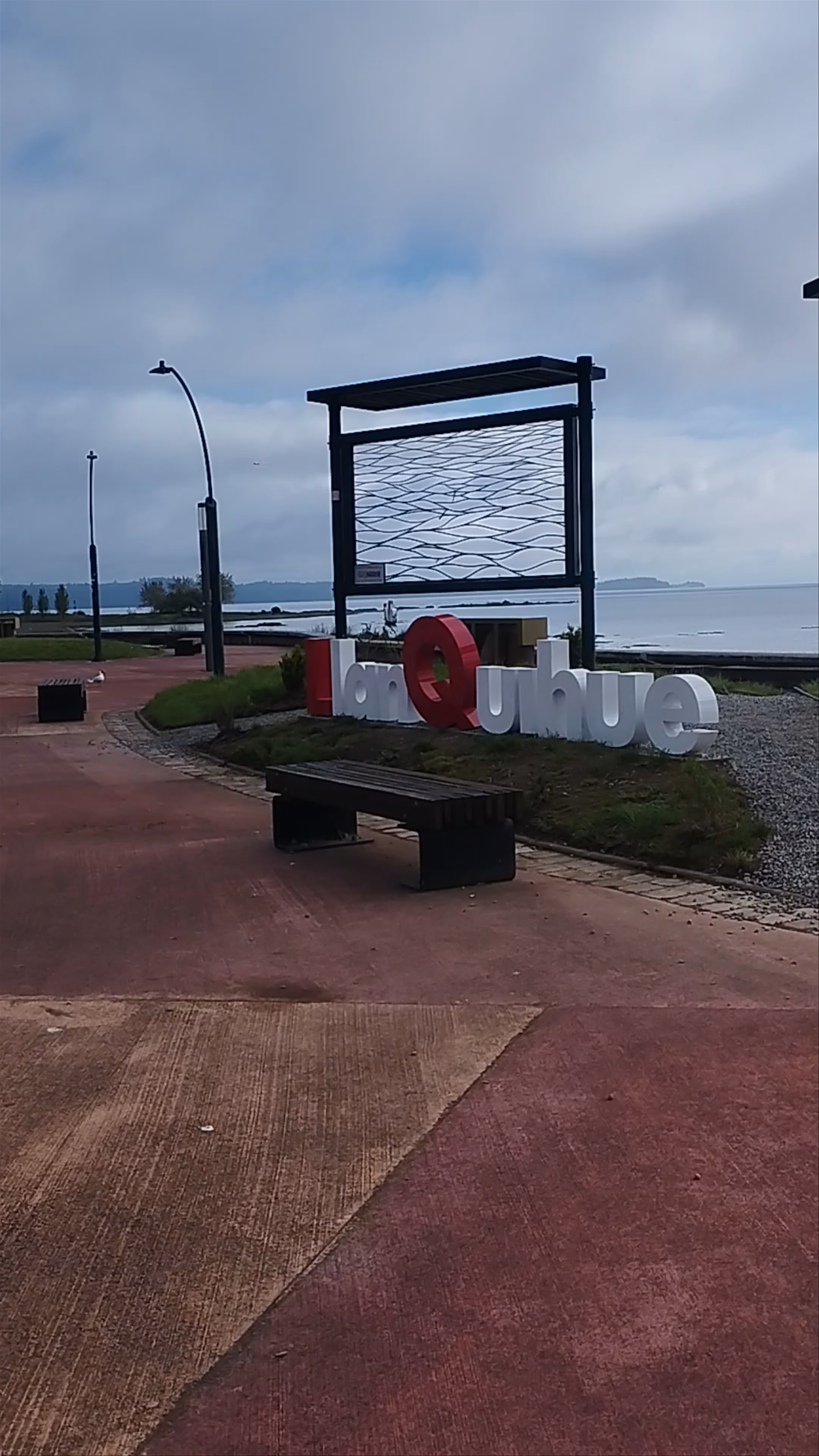 Letrero Lago Llanquihue - Lago