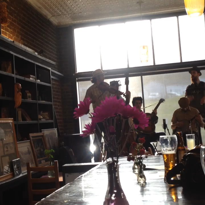 The Palisades Restaurant - Pig Pen - very good band playing in the window - New American Near Me - Eggleston, Virginia