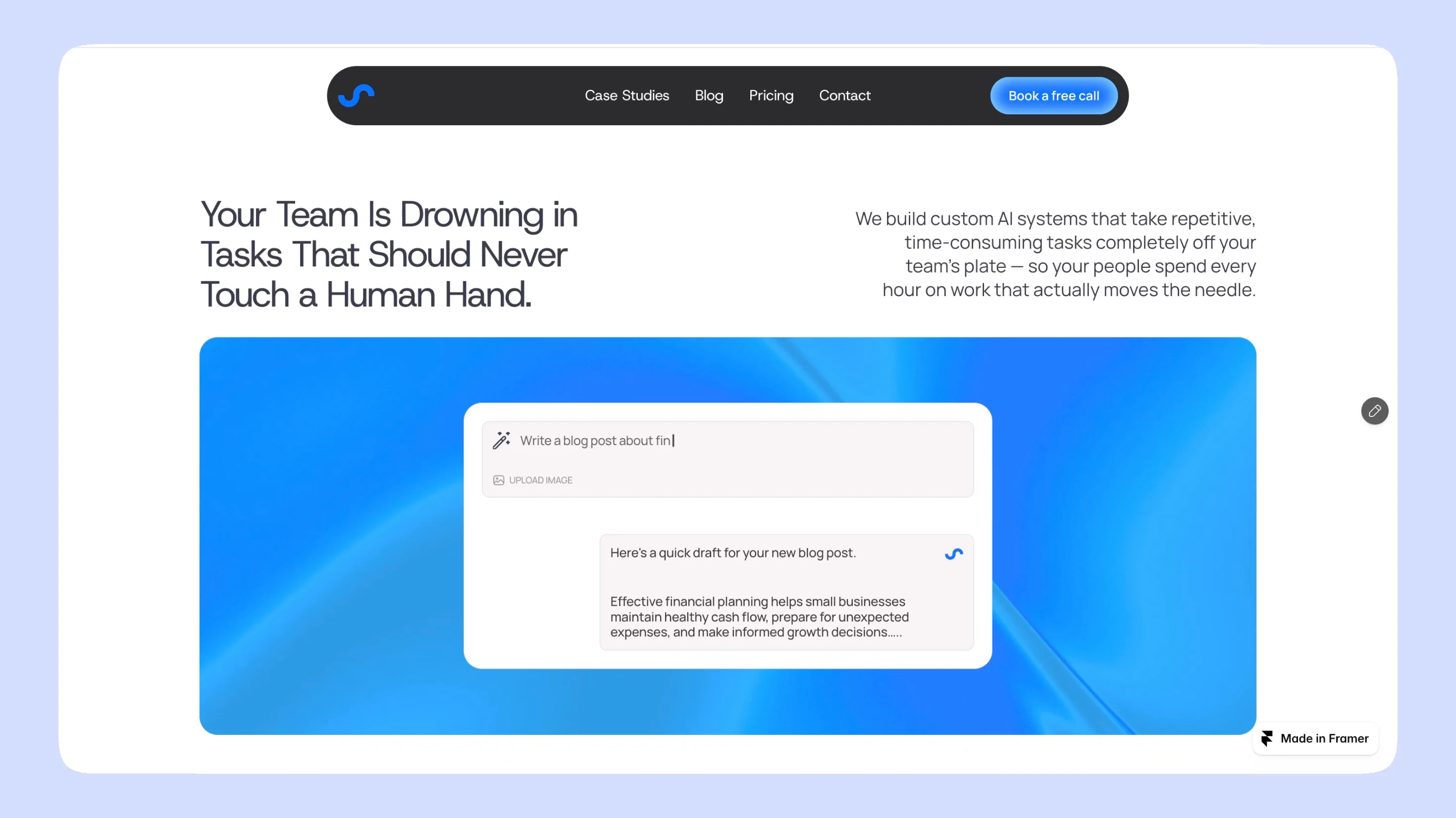 "Auteur" - @Framer template for AI Automation AgenciesLink to the FREE template here